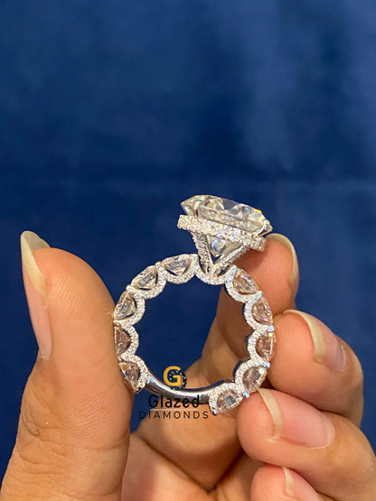 Moissanite Iced Out 925 Silver Ring