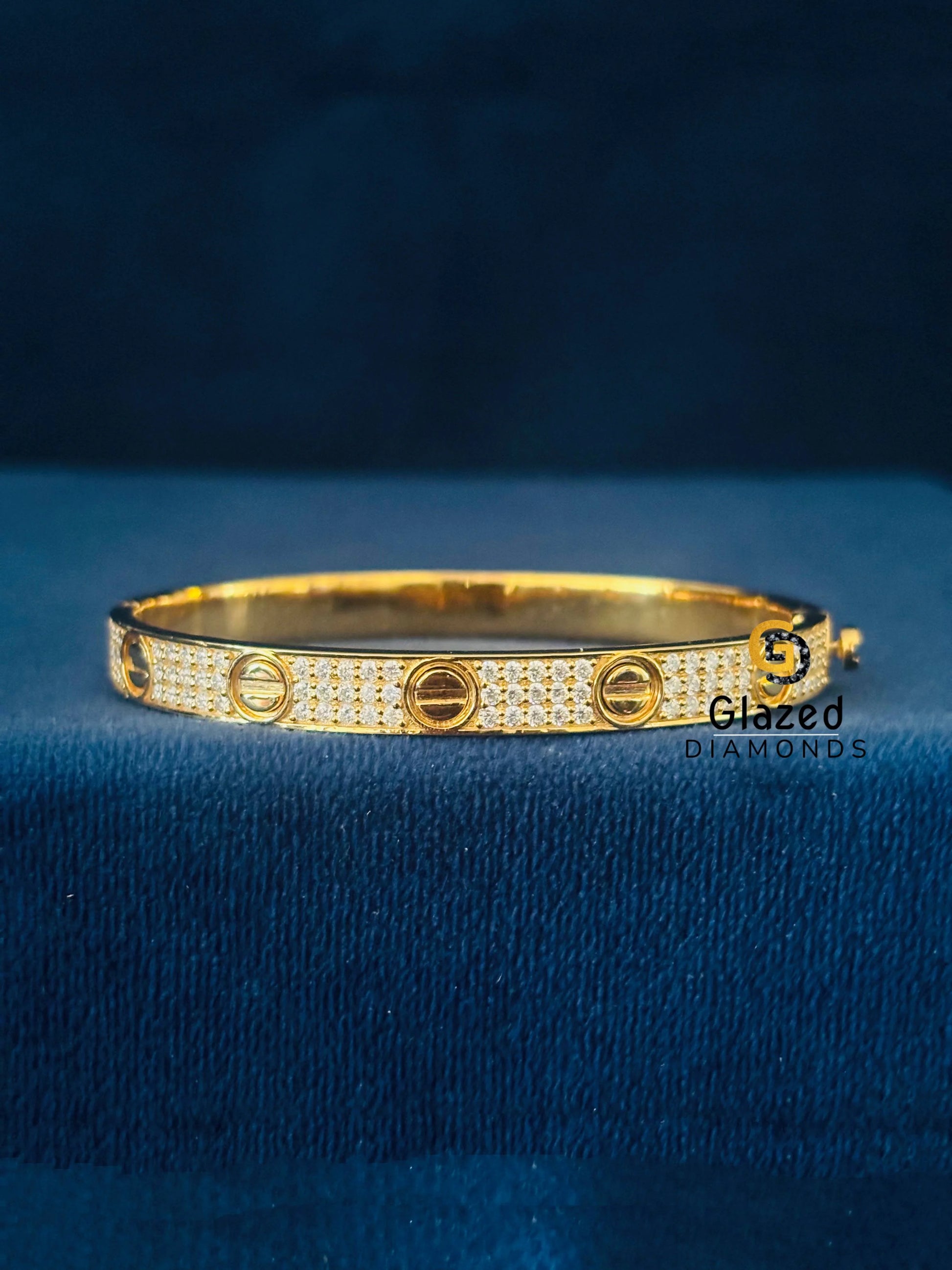 Moissanite Iced Out Cartier Bracelet