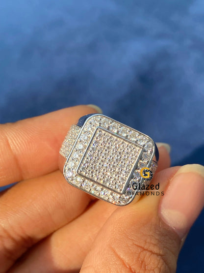 Moissanite Iced Out Hip Hop Ring