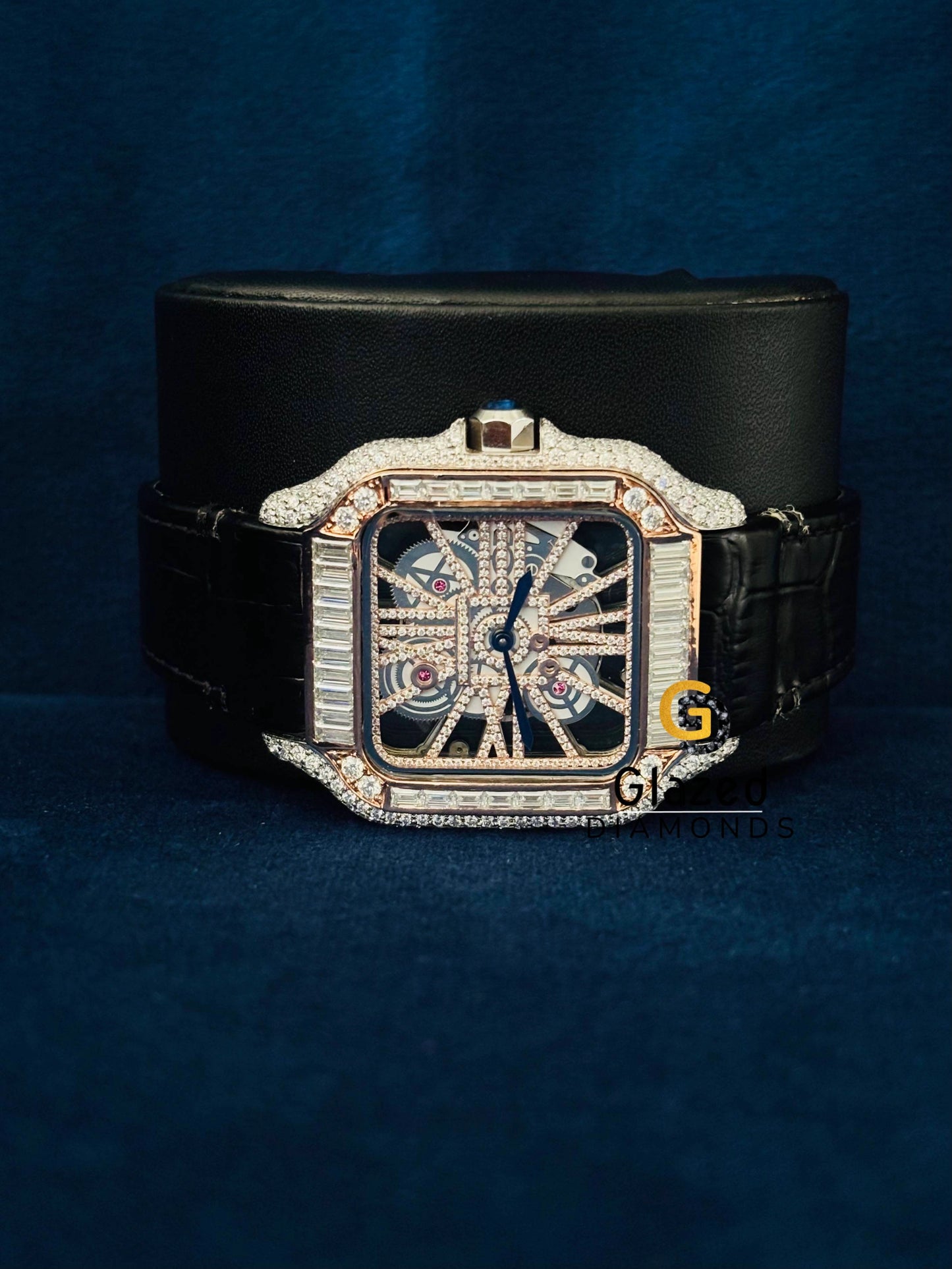 Moissanite Iced Out Hip Hop Studded Cartier Watchs