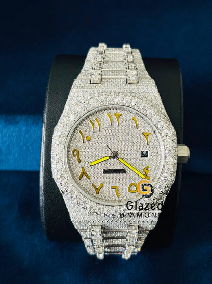 Moissanite Iced Out Hip Hop Studded Watch