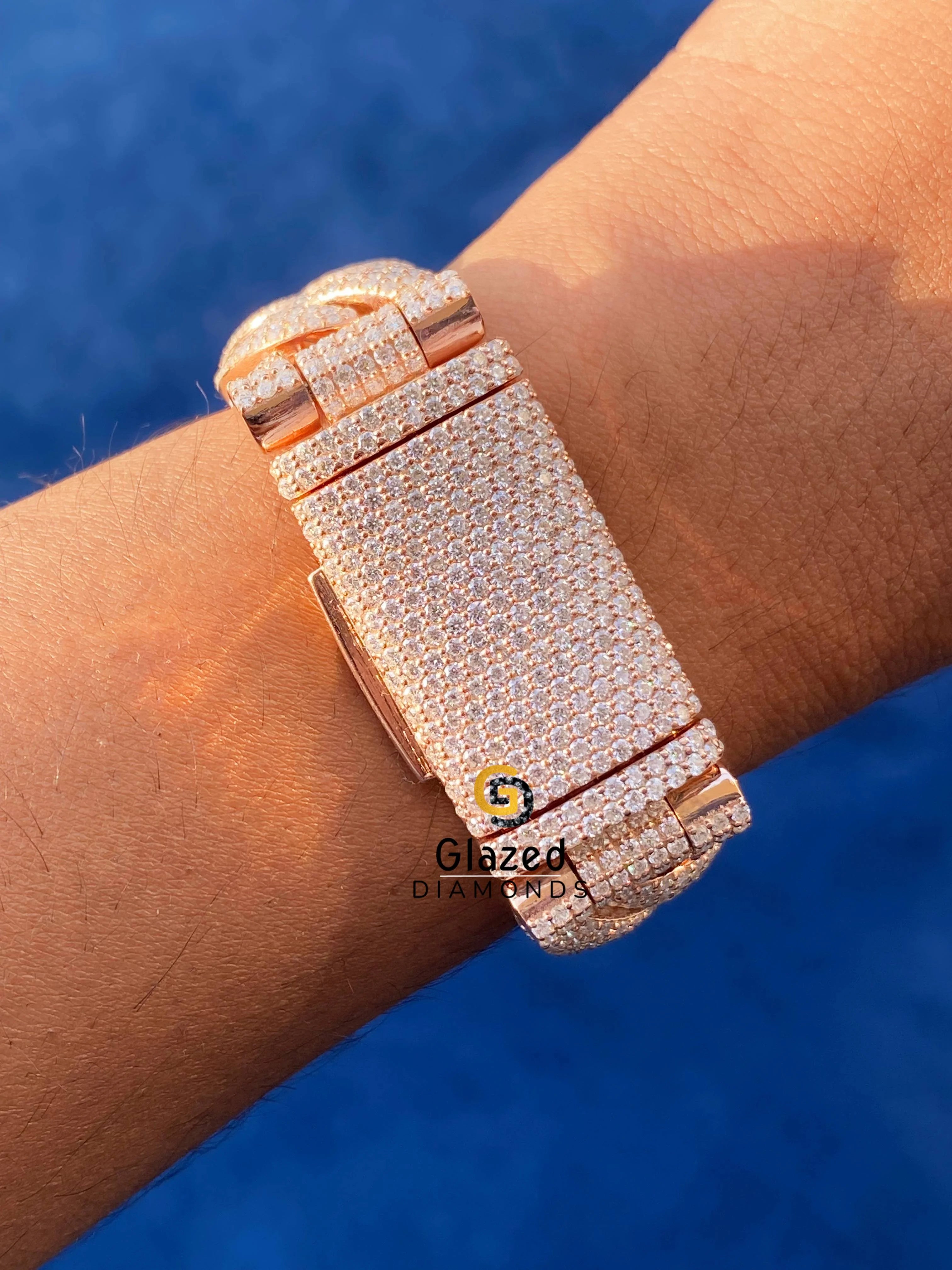 Moissanite Iced Out Hip hop Cuban Bracelets