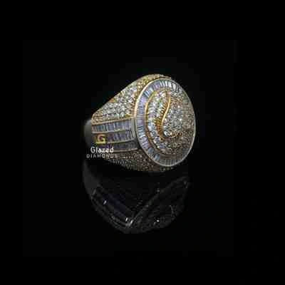 Moissanite Iced Out Ring For Him