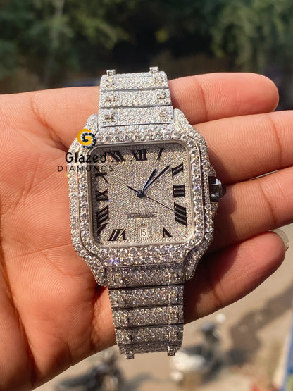 Moissanite Iced out Watch