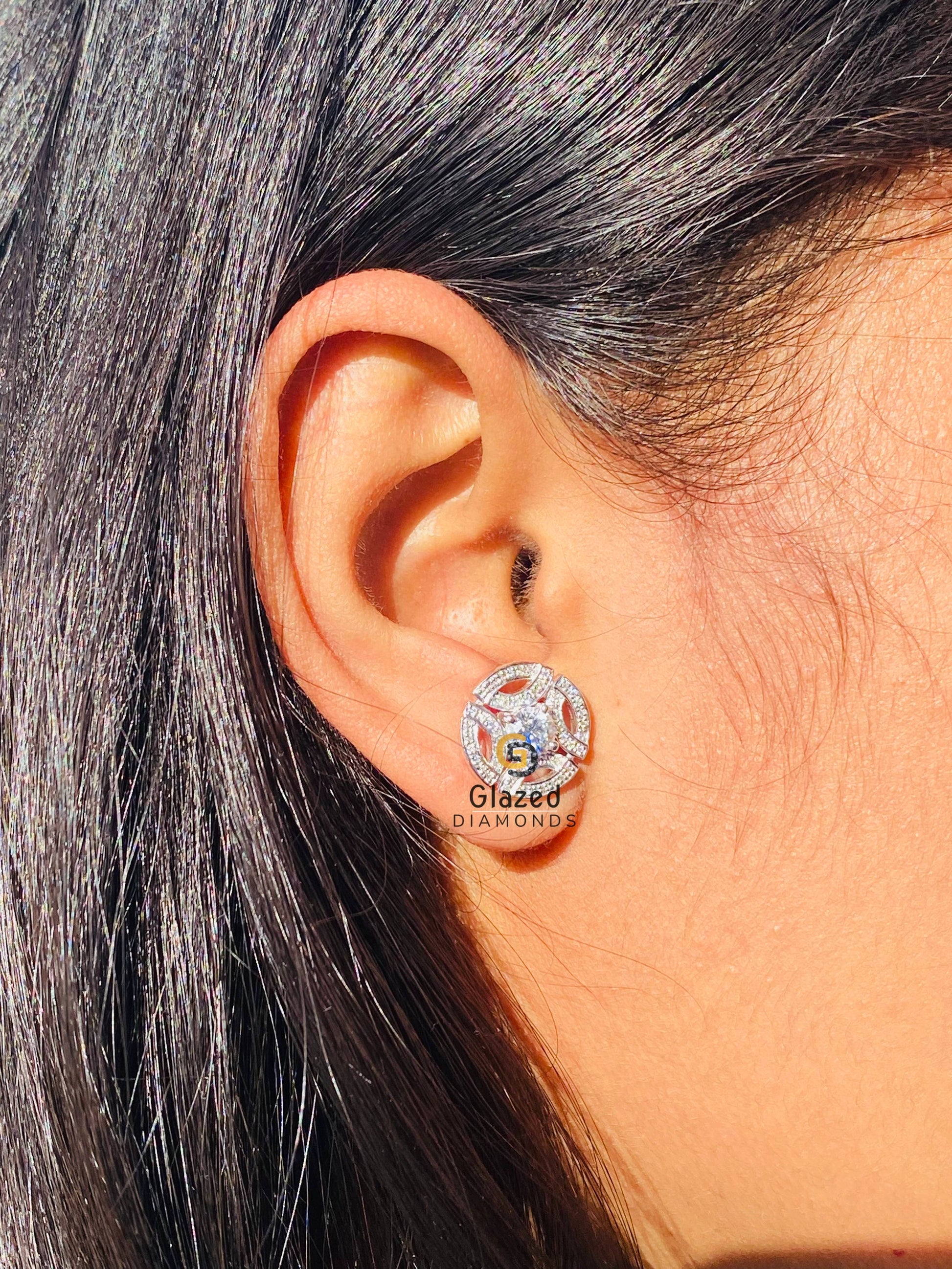 Moissanite Meghan Markle Wedding Earring For Women