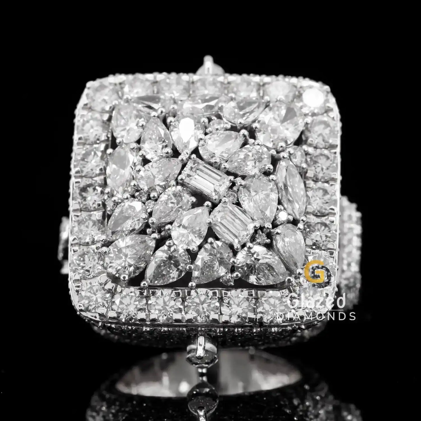 Moissanite Mix Hip Hop Ring