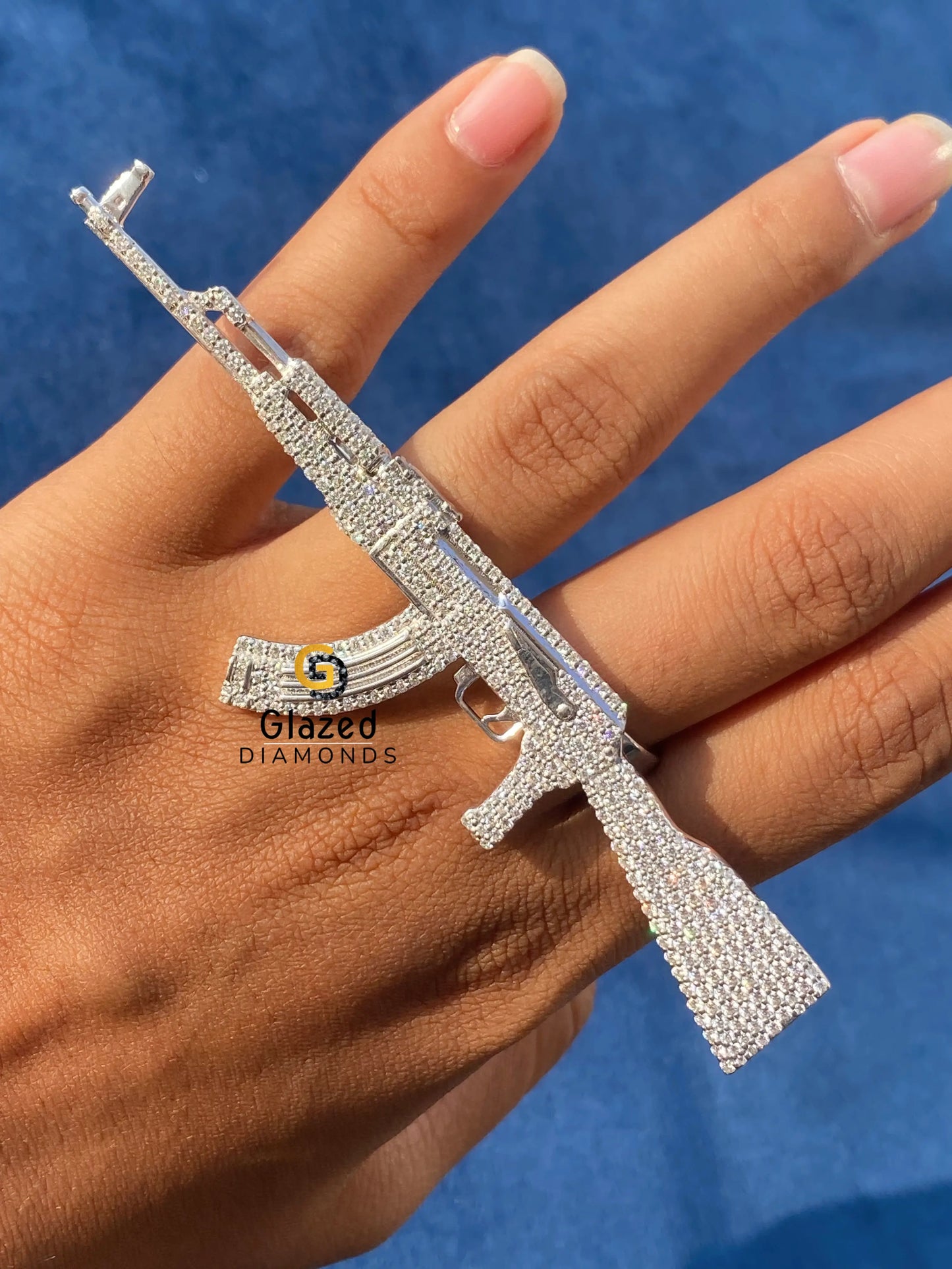 Moissanite Pistol Ring