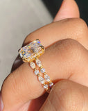 Moissanite Radiant Set