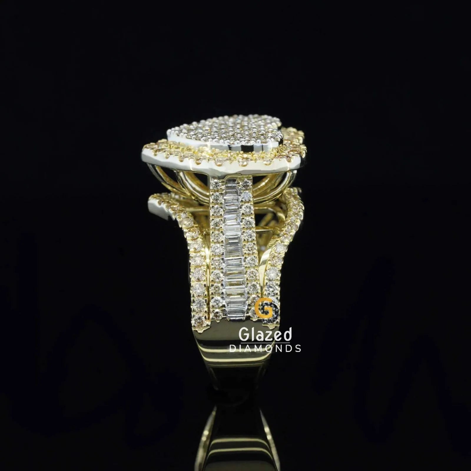 Moissanite Rapper Ring