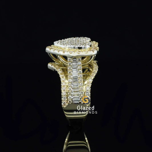Moissanite Rapper Ring