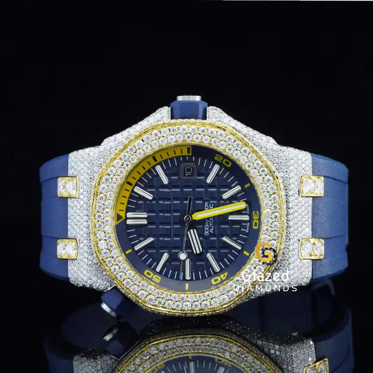 Moissanite Round Dial Watch