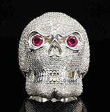 Moissanite Skull Ring
