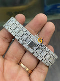 Moissanite Studded Watch For Men