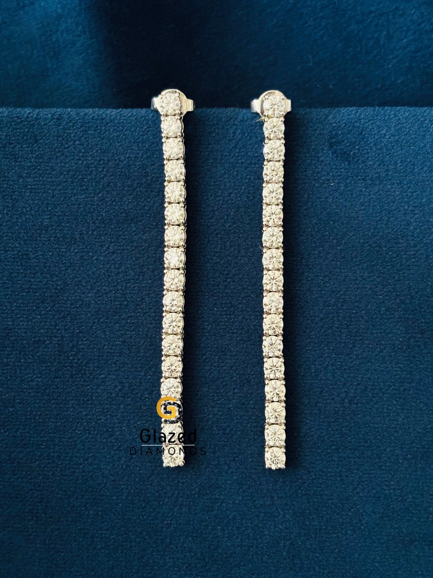 Moissanite Tennis Earrings