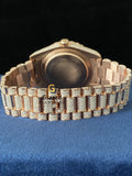 Moissanite VVS Roman Dial Bust Down Stainless Steel Watch