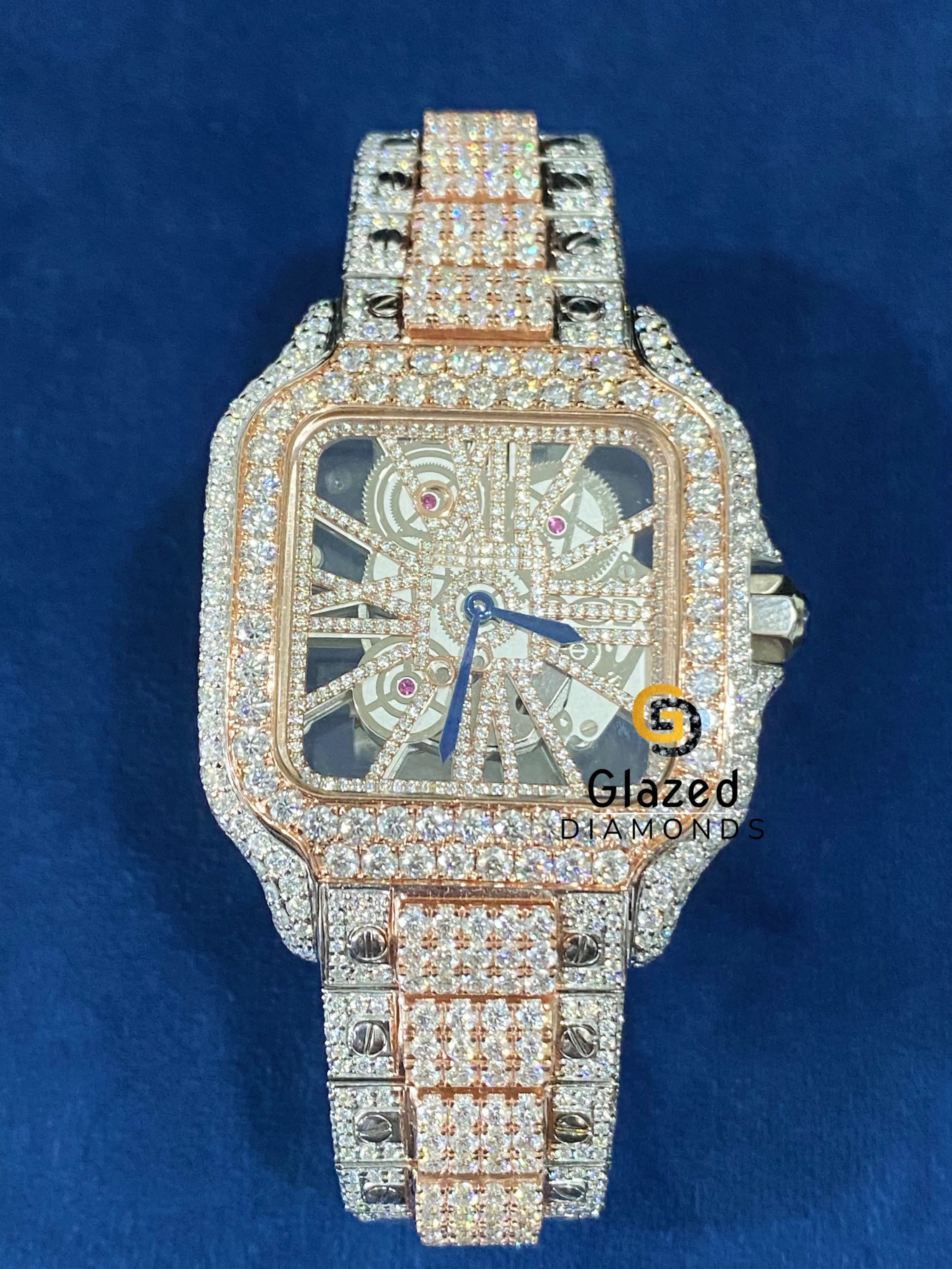 Moissanite VVS Two Tone Stainless Steel Watch