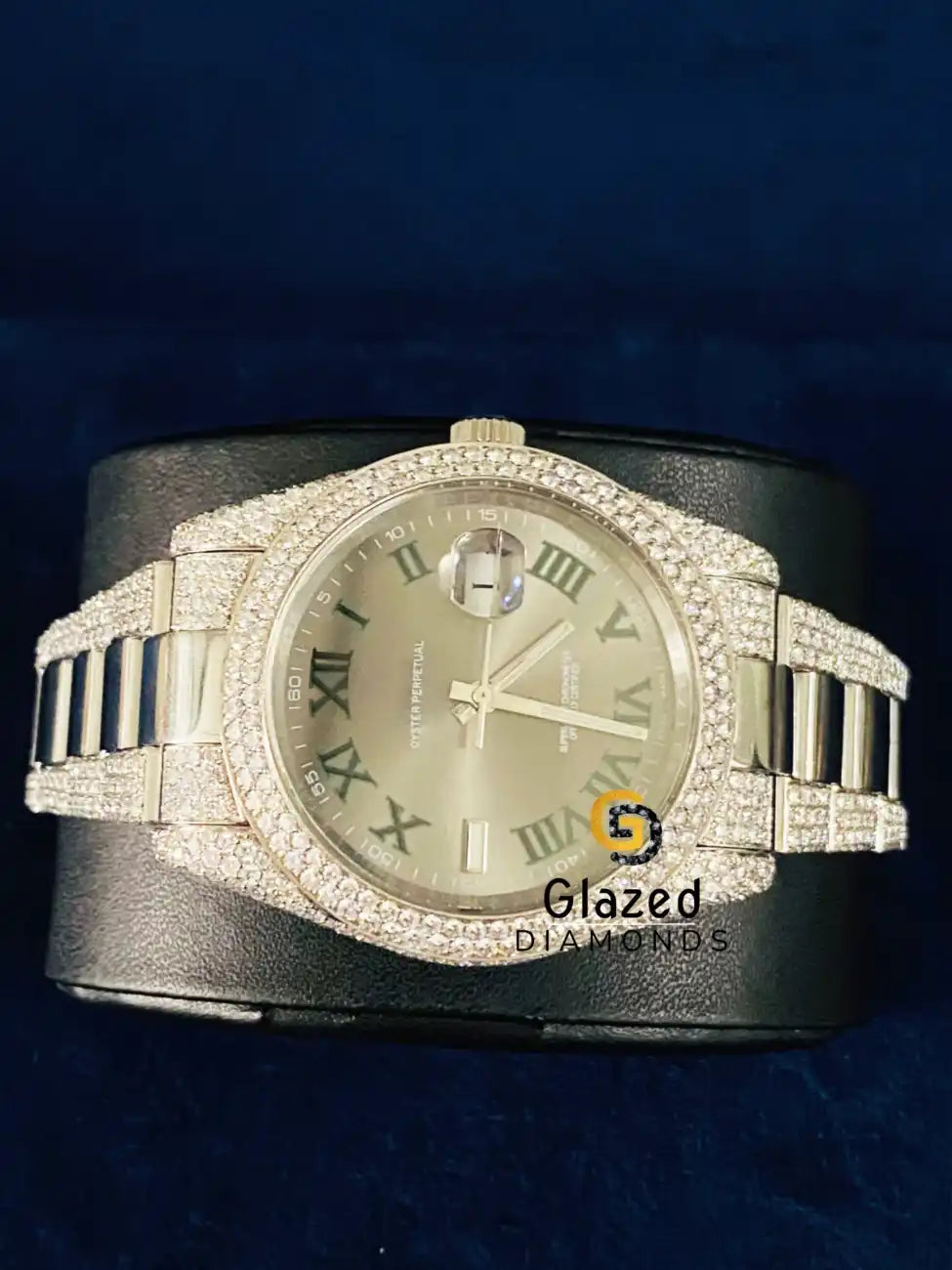 Moissanite VVs Diamond Studded Fully Iced Out Hip Hop Watch