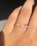 Moissanite Wedding Band