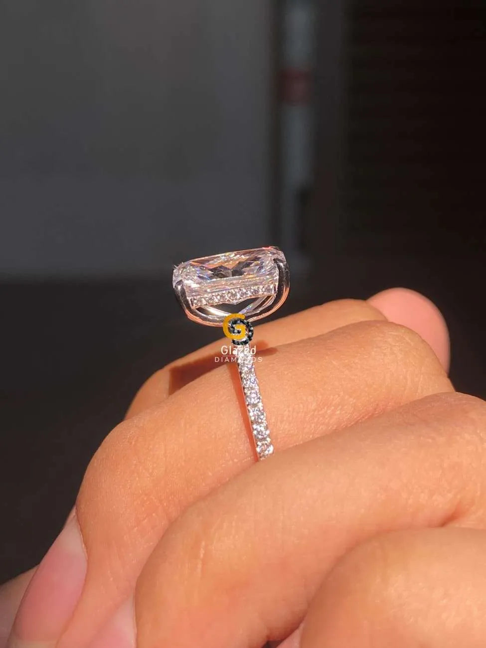 Moissanite Wedding Ring For Her