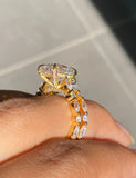 Moissanite Wedding Set
