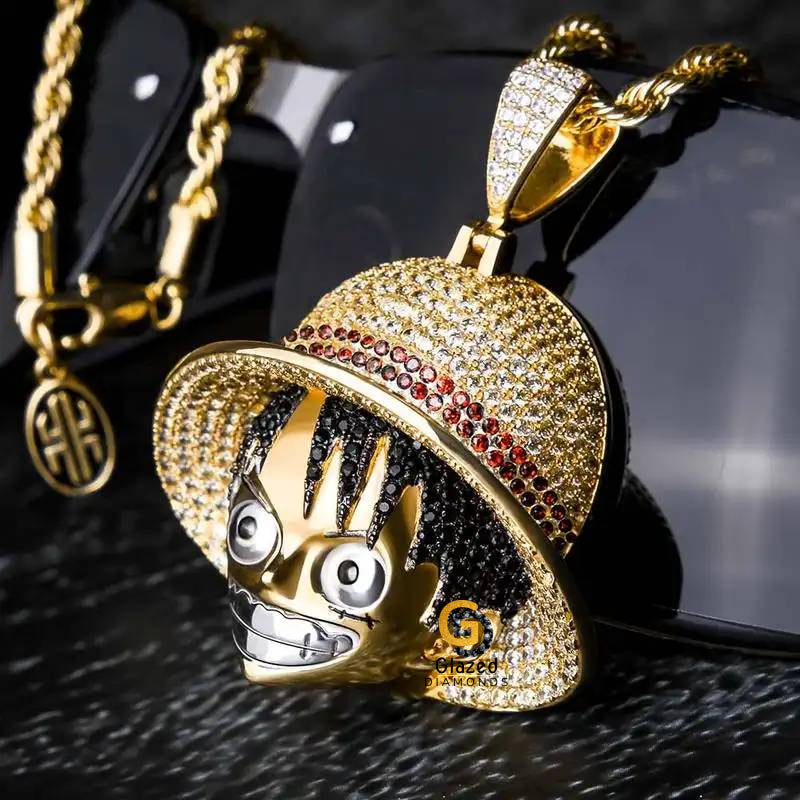 Monkey D Luffy Hip Hop Pendant