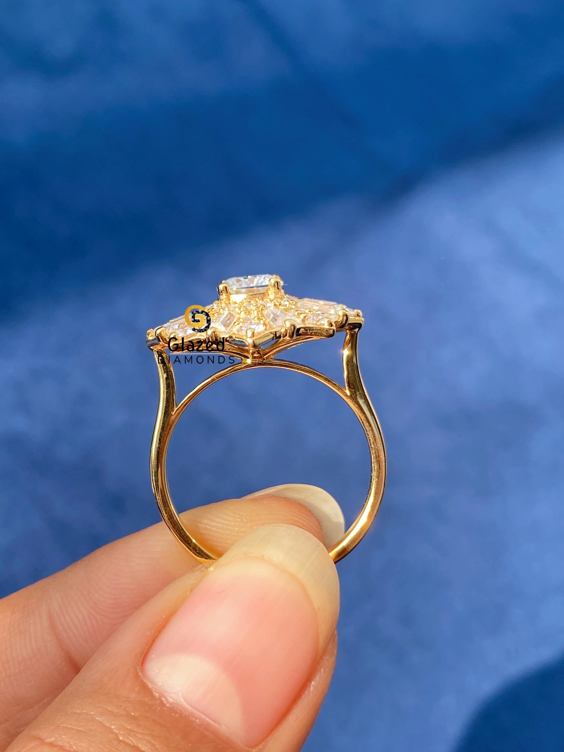 Mosaic Engagement Ring For Her