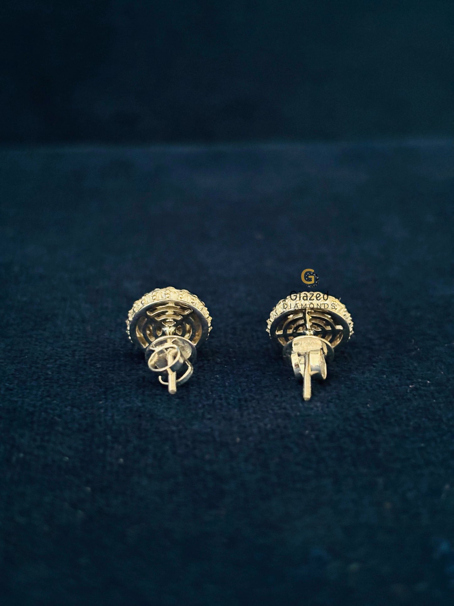 Mosaic Setting Moissanite Upside Down Earrings