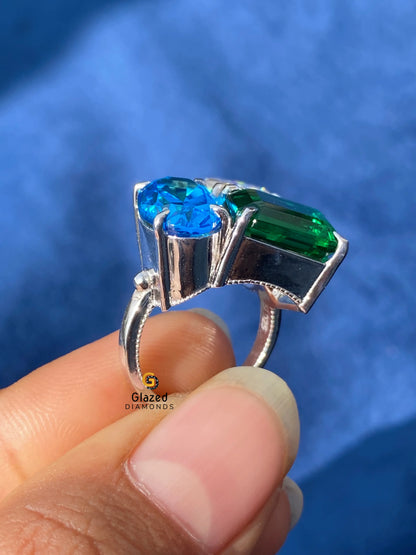 Multi Shape Moissanite Ring