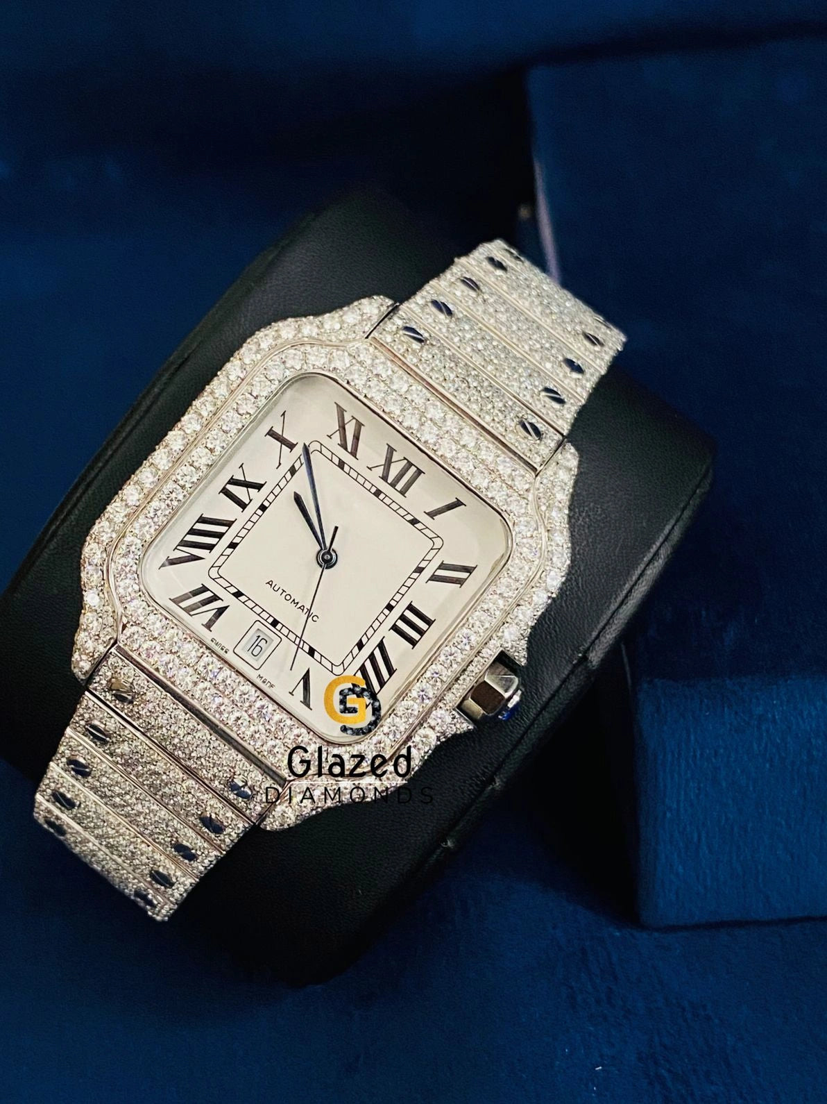 New Roman Dial D Colorless Hip Hop Watch