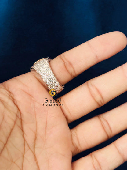 Number Moissanite Hip Hop Ring