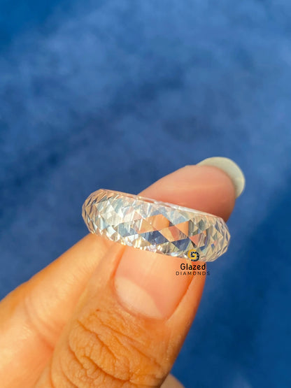 Only Moissanite Diamond Wedding Band