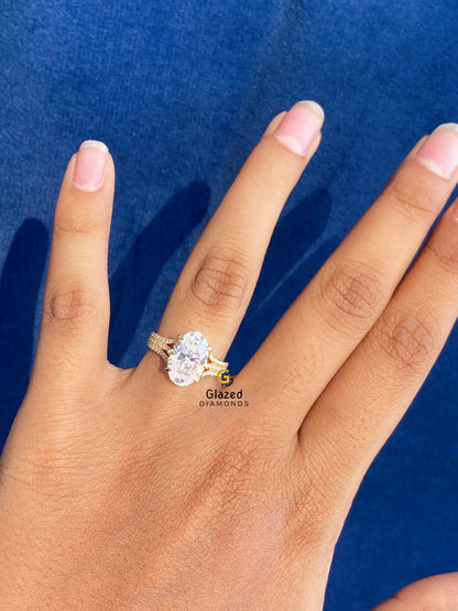 Oval Bridal Promise Ring