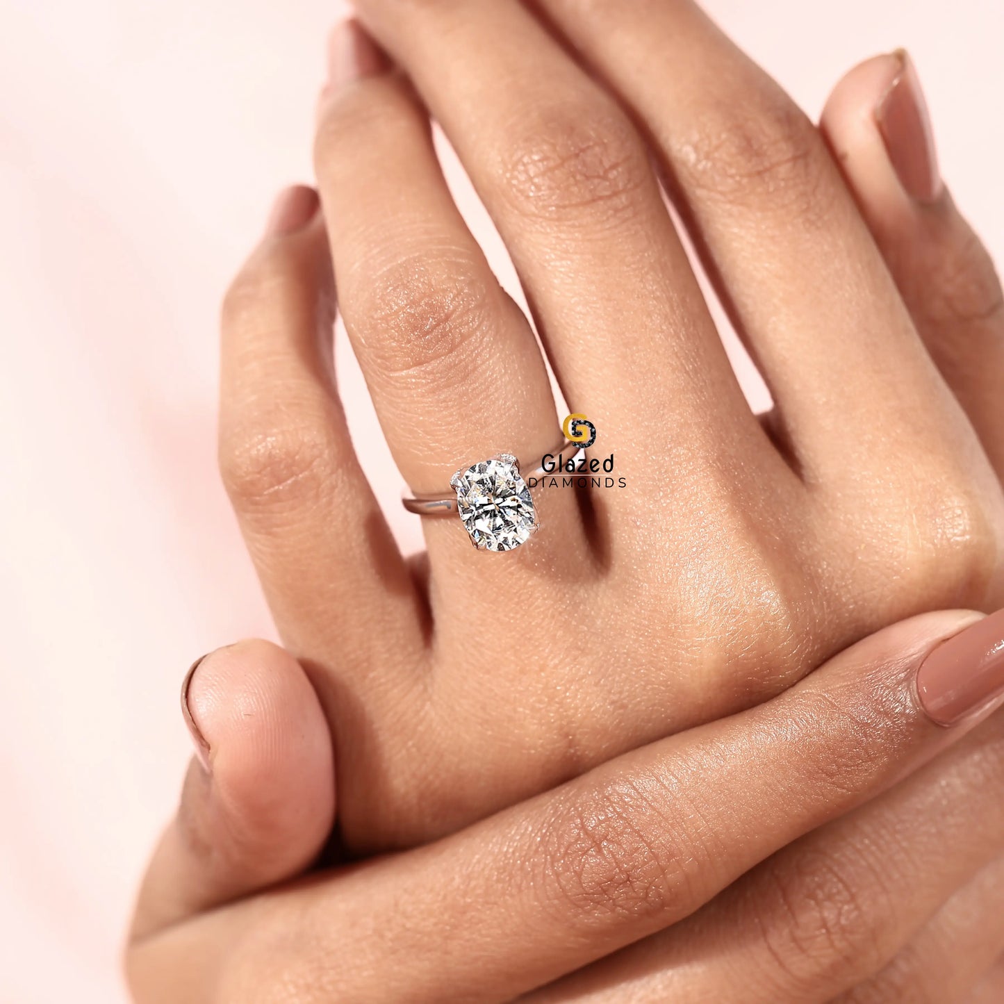 Oval Cut Lab Diamond Ring