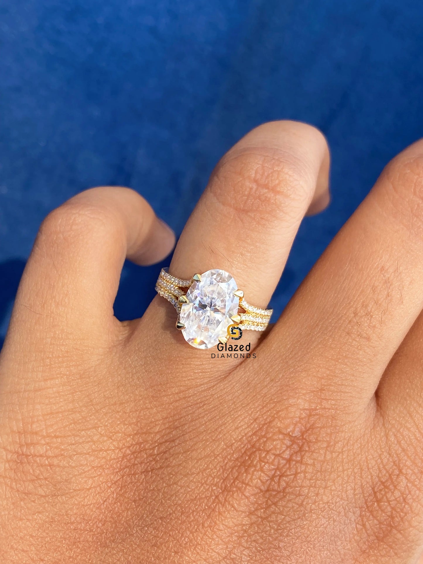 Oval Split Shank Anniversary Ring