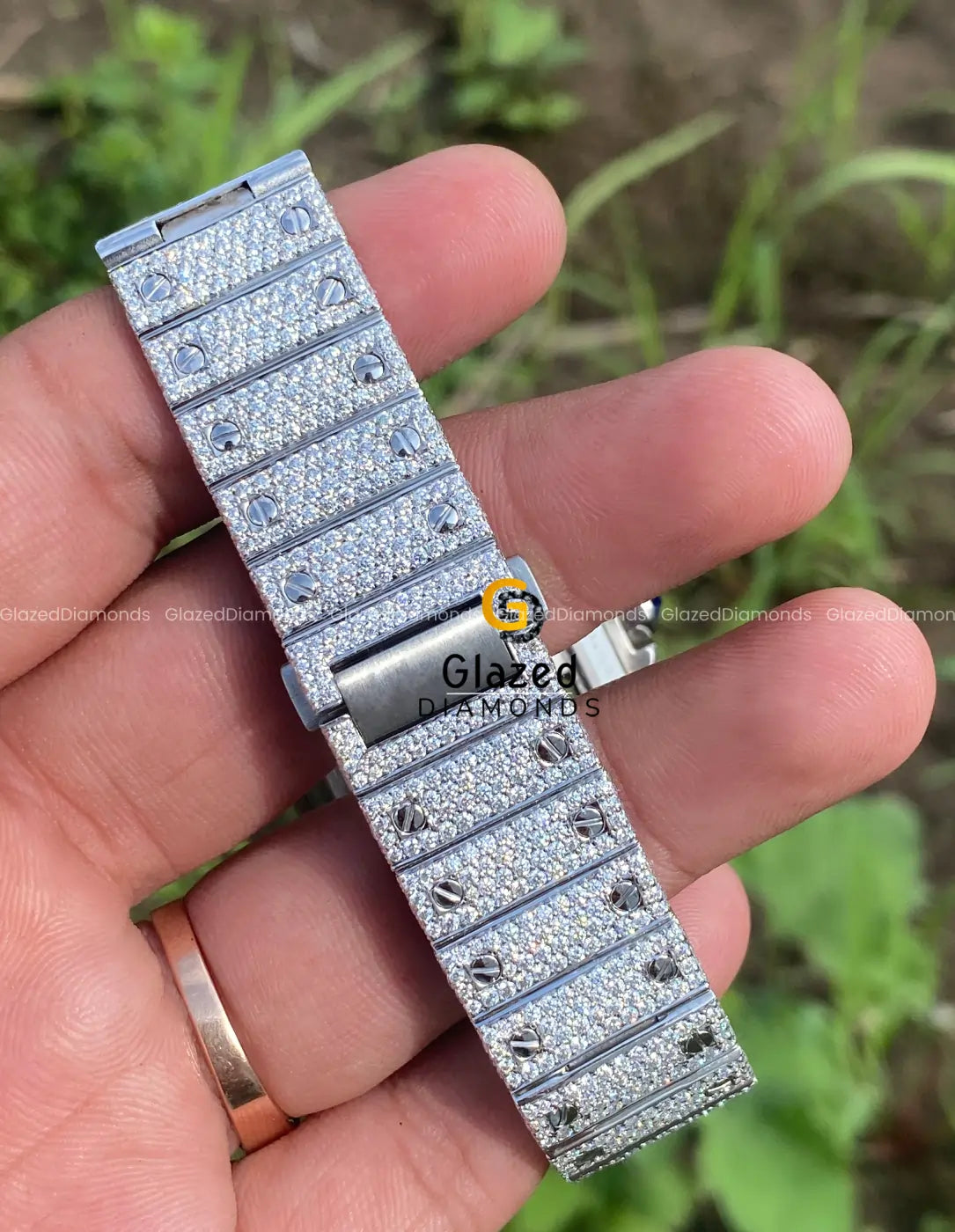 Pave Diamond Moissanite Iced watch