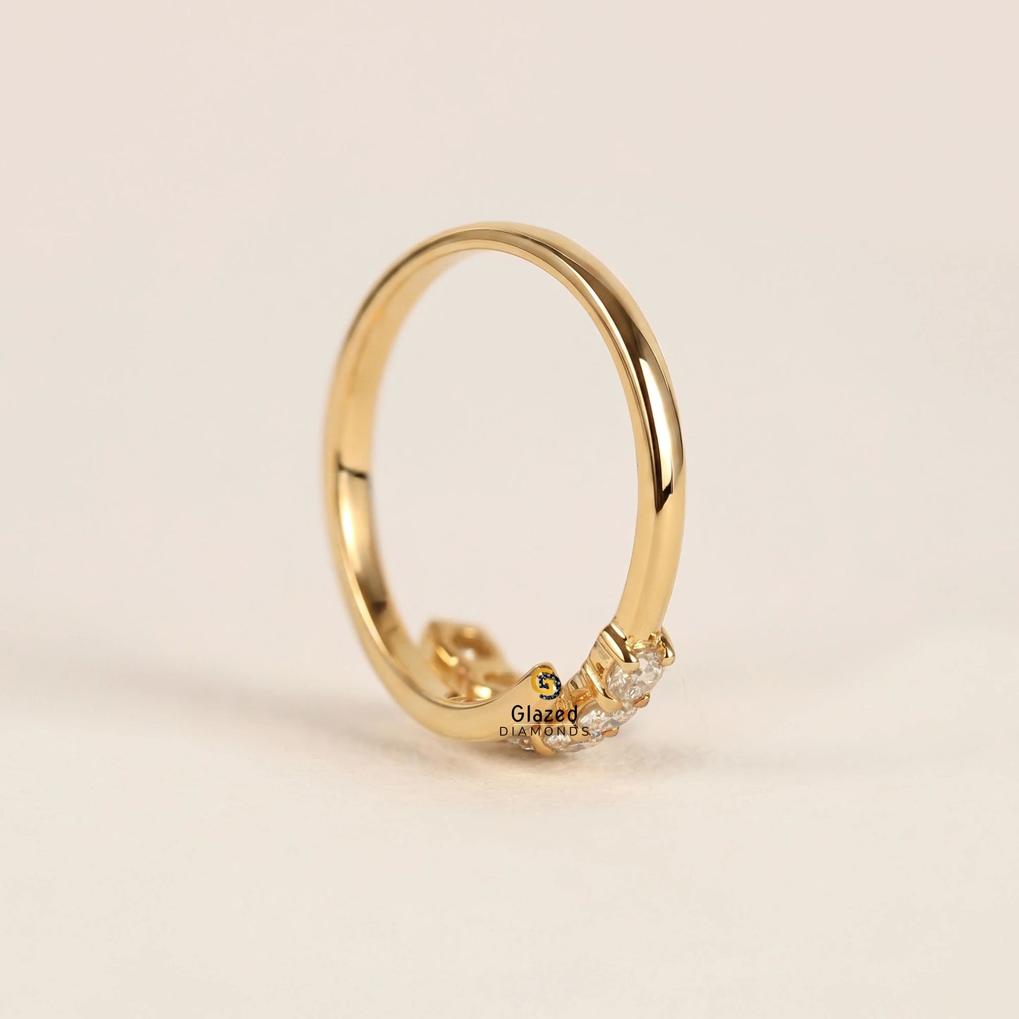 Pave Diamond Wedding Band