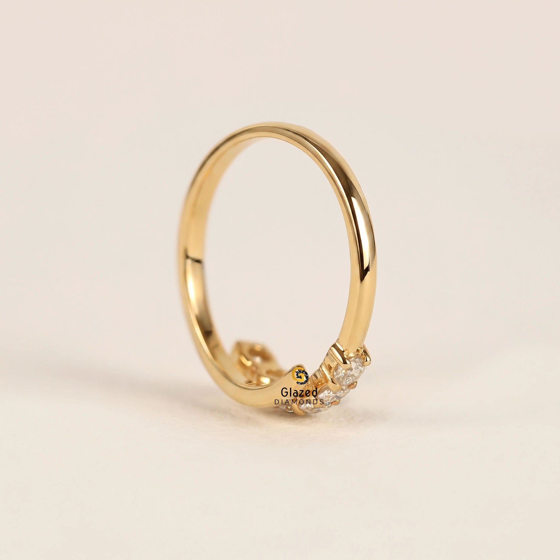 Pave Diamond Wedding Band