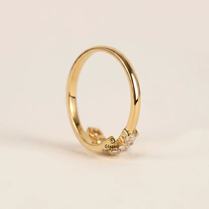Pave Diamond Wedding Band