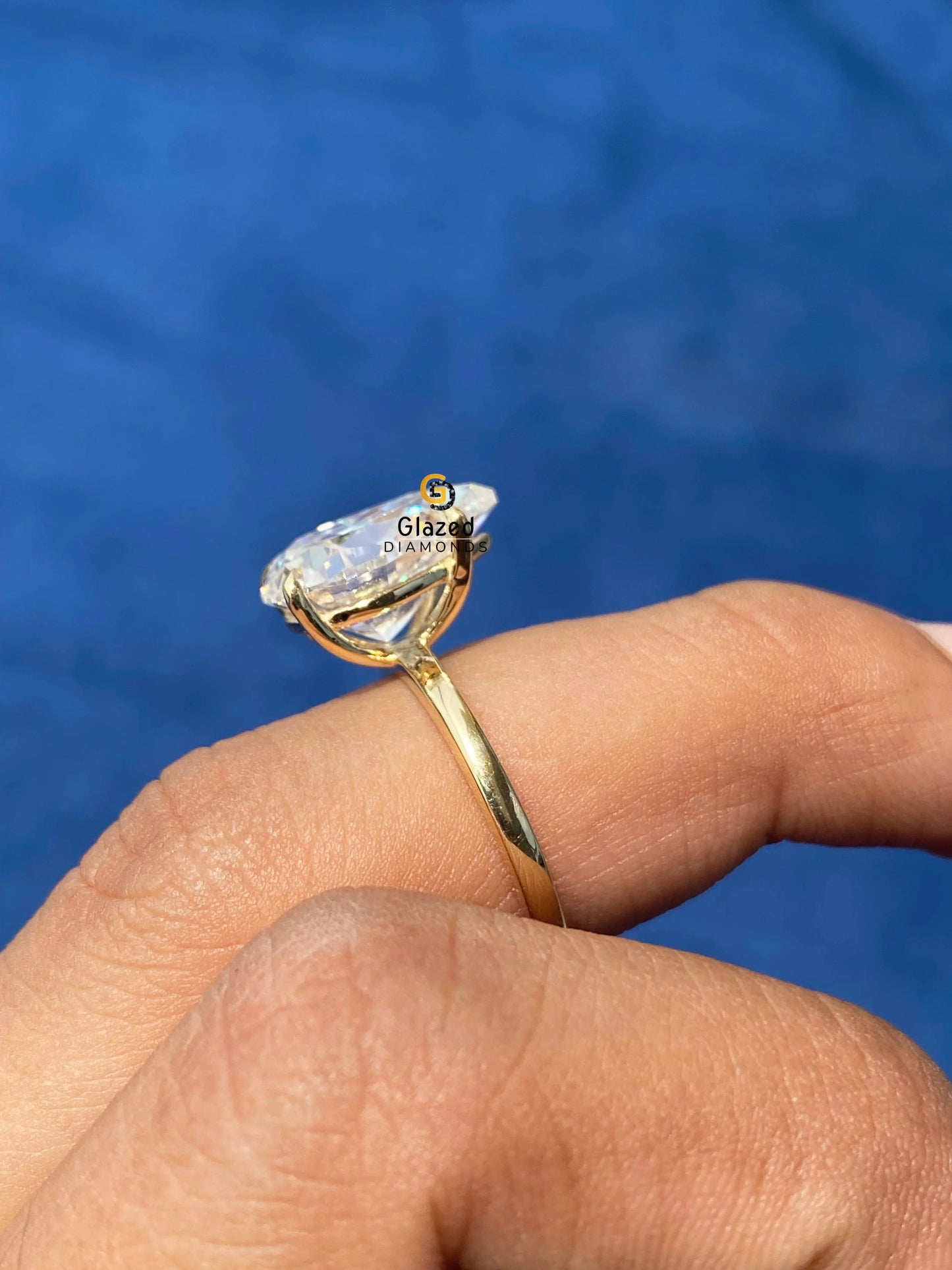 Pear Cut Solitaire Moissanite Ring
