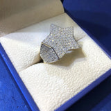 Personalized Size Star Hip Hop Rings
