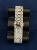 Pink Arabic Dial Stainless Stee lMoissanite Watch