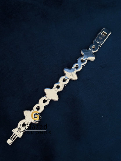 Pink Marquise Moissanite Studded Barcelets