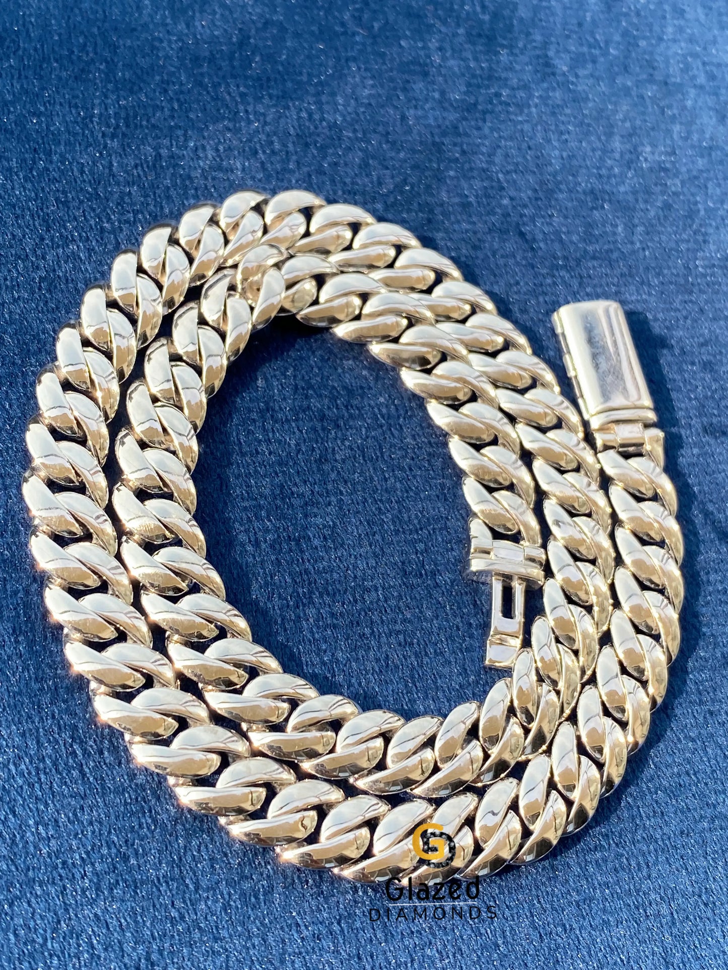Plain 925 Sterling Silver Chain For Men