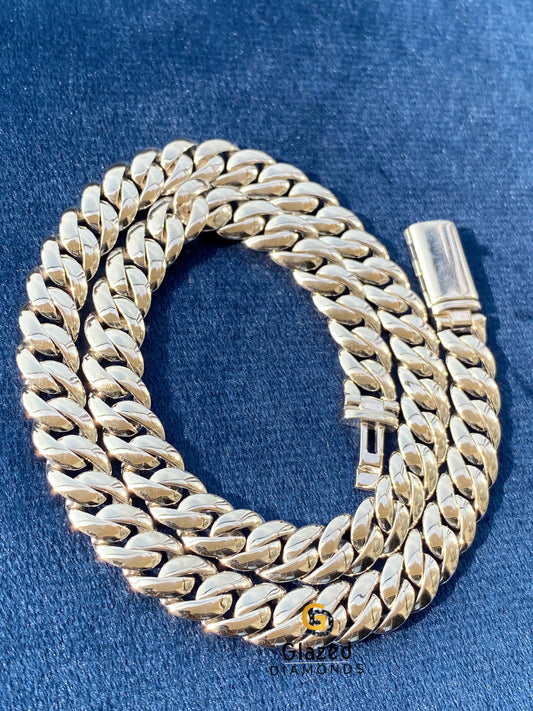 Plain 925 Sterling Silver Chain For Men