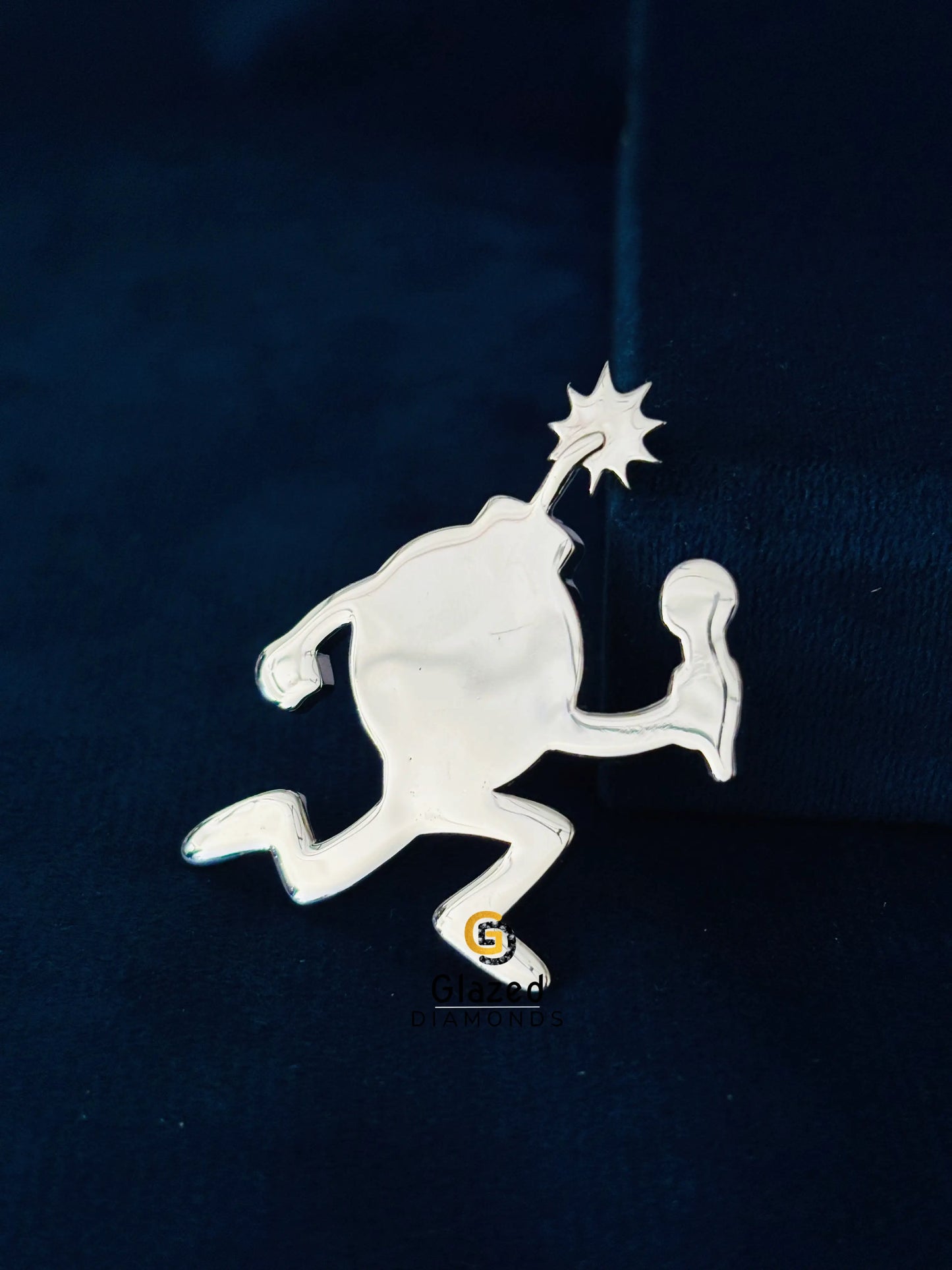 Plain Cartoon Bomb Pendant For Men
