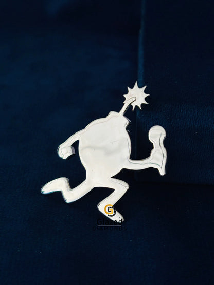 Plain Cartoon Bomb Pendant For Men