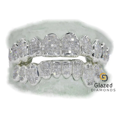 Princess Cut Moissanit Diamond Grillz
