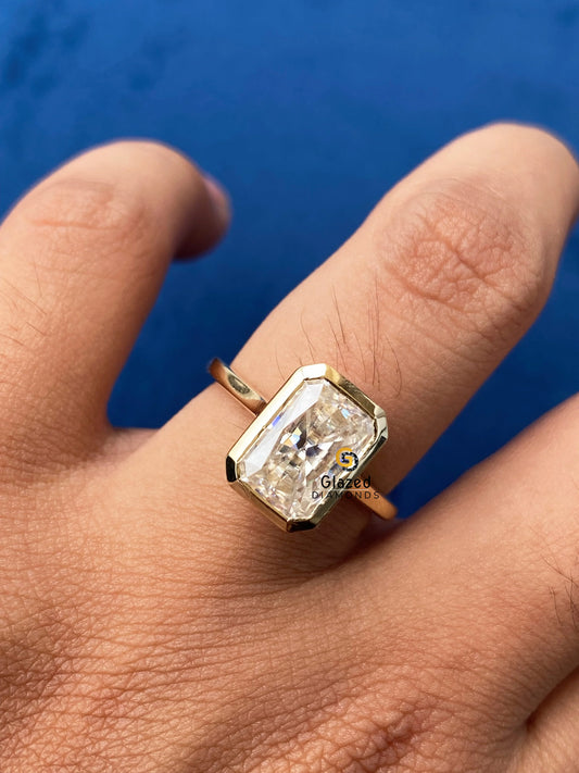 Radiant Bezel Ring