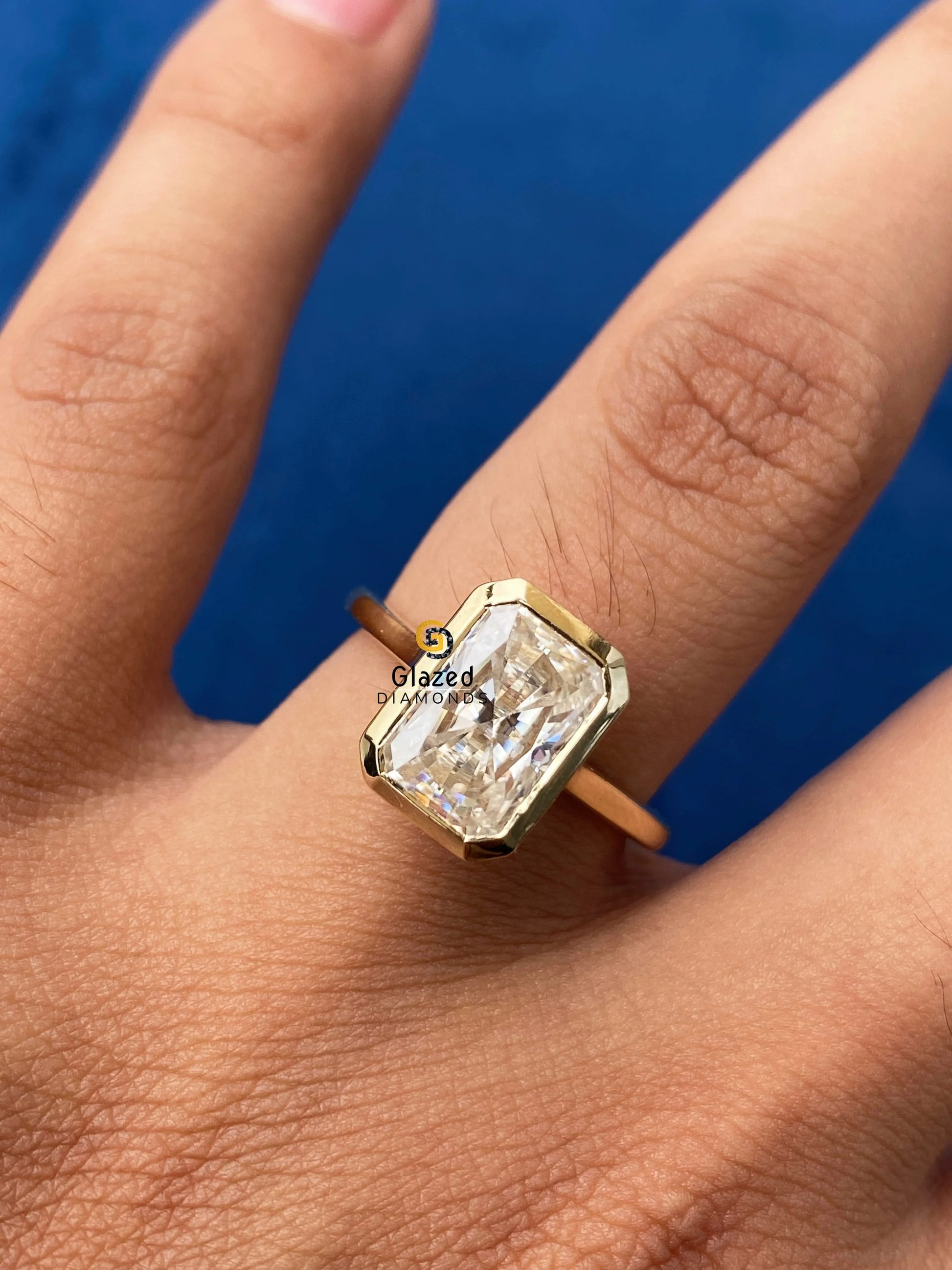 Radiant Cut Bezel Ring