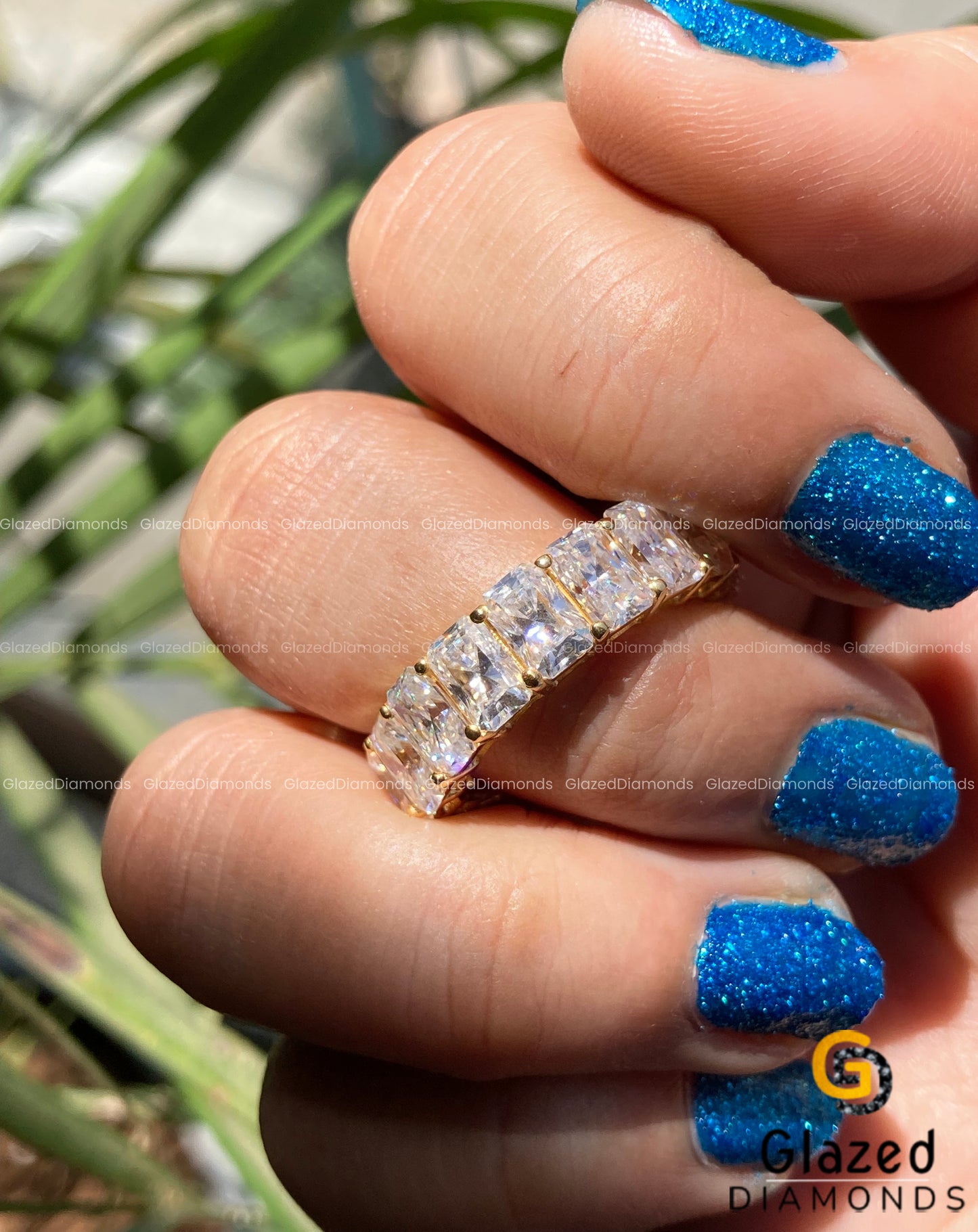 Radiant Cut Moissanite Ring
